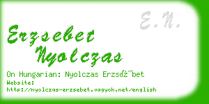 erzsebet nyolczas business card